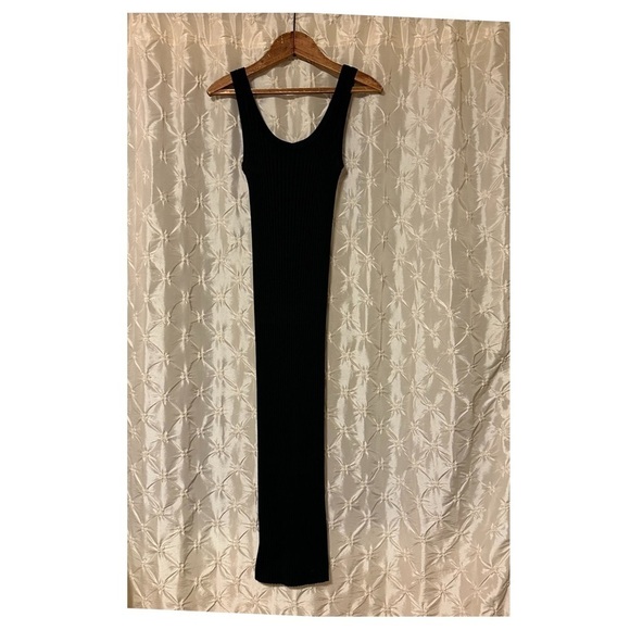 Everlane Black The E2 Ribbed Tank Midi Dress Sleeveless - Picture 5 of 14